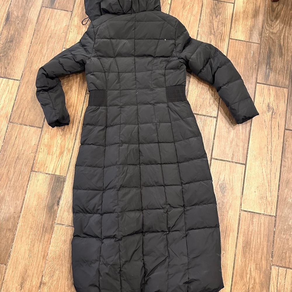 COLE HAAN Signature Hooded Taffeta Down Coat - Black